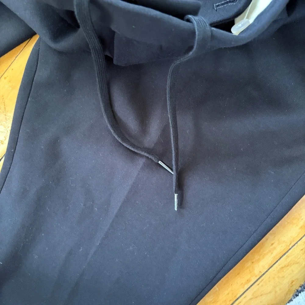 Polo Ralph Lauren Double Knit Suit Trousers Mens 39x30 Black Preppy Drawstring